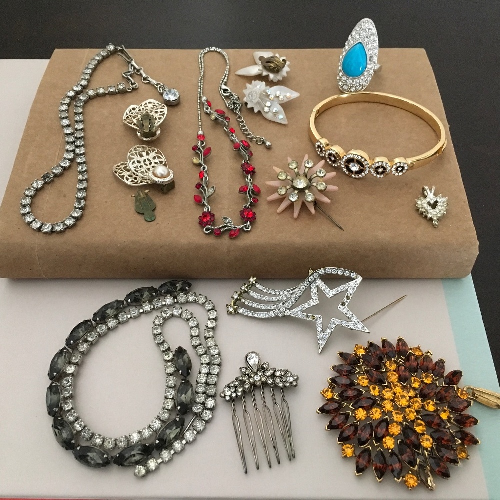 Bundled Broken Costume Jewelry